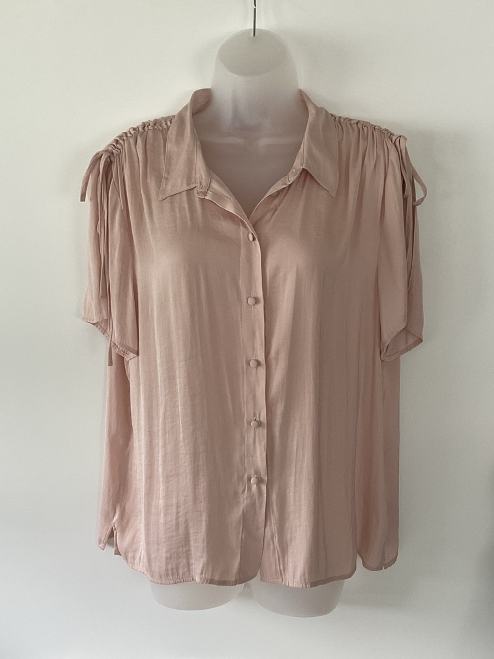 Vince Camuto Blush Pink Button-Front Shirt